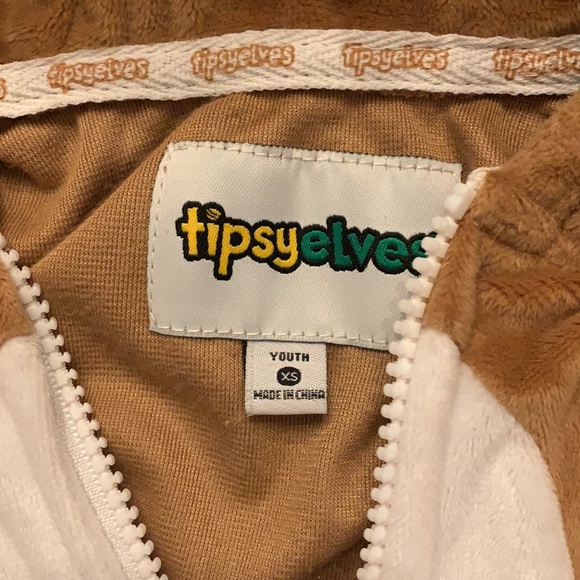 Tipsy elves Rudolph onesie youth xs - Picture 3 of 5